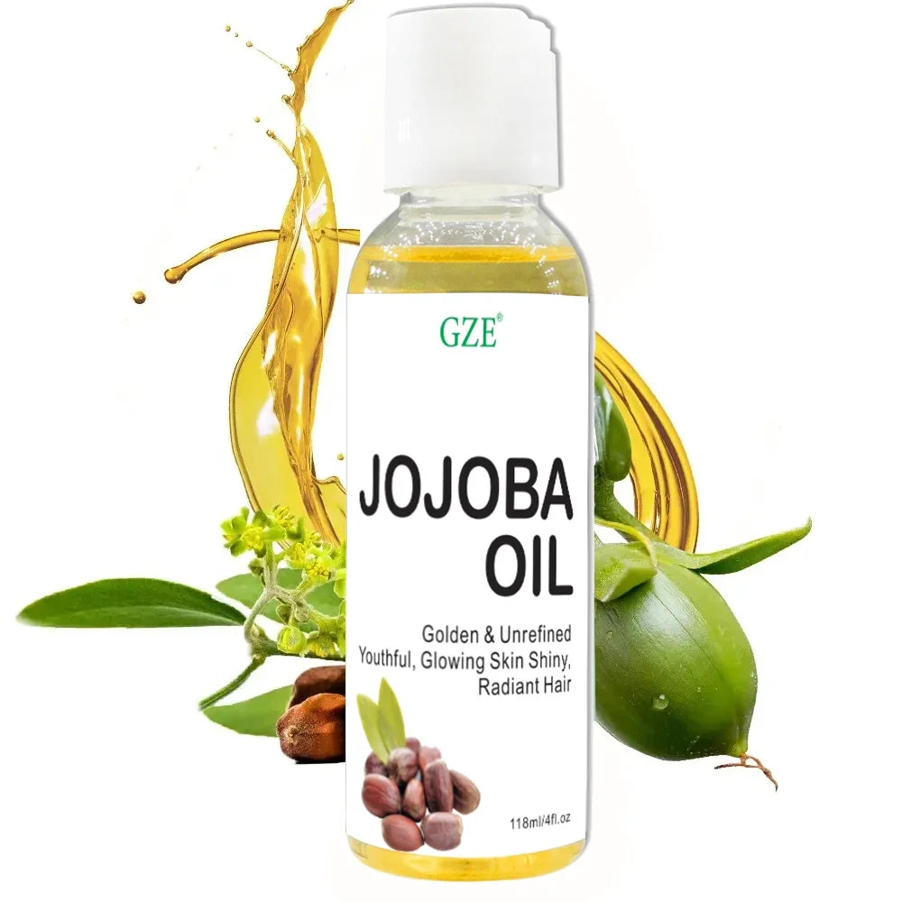 GZE Organic Jojoba Oil – Pure Cold Pressed Carrier Oil 118ml