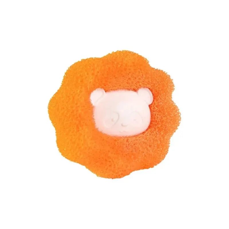 Pet Hair Remover Reusable Ball Laundry Washing Machine Filter Wool Sticker Cat Hair Remover Pet Fur Lint Catcher Home Oasis Select Orange 5.8x5.8cm