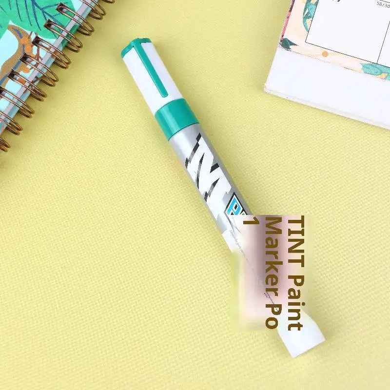 1Pcs Waterproof Marker Paint Pen Vehicle Touch-Up Paint Tyre Oily Markers Quick Drying Signature Pen Stationery Supplies Oasis Select Green