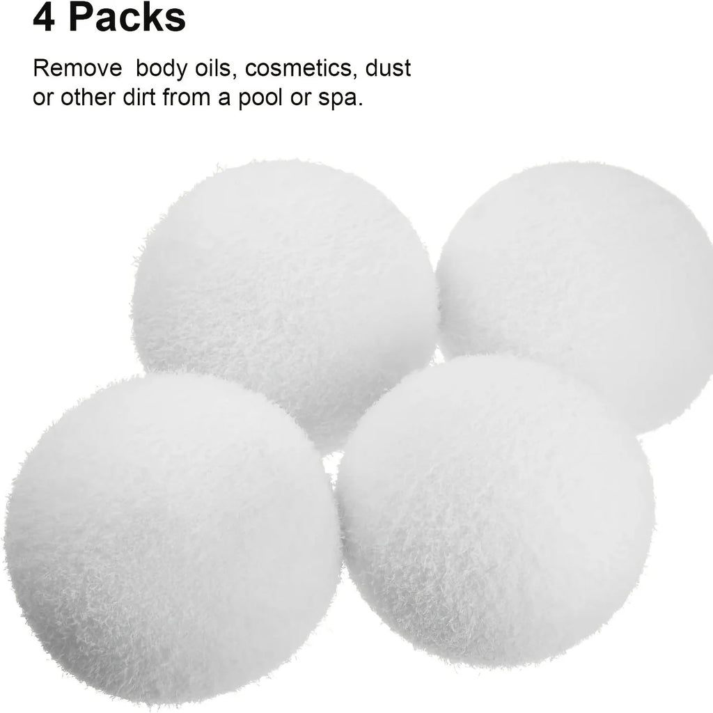 2/4pcs Reusable 3-Inch Oil Absorbing Sponge Cleaning Balls for Pools, Hot Tubs & Spa - Floating Pool Filters Oasis Select
