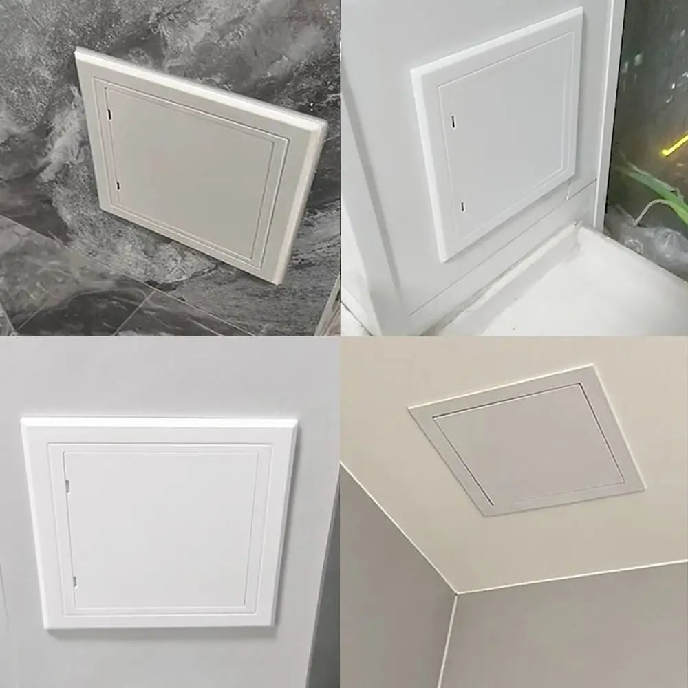 Door Latch Self-adhesive Access Panel Door Plastic White Inspection Hole Removable Wall Access Doors Doors Wall Ceiling Oasis Select