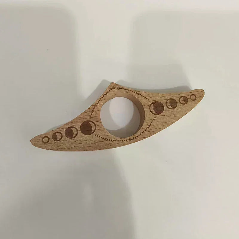 Wooden Thumb Bookmark Portable One-Handed Finger Page Holder Vintage Reading Press Natural Wood Page Clip For Books Reading Oasis Select