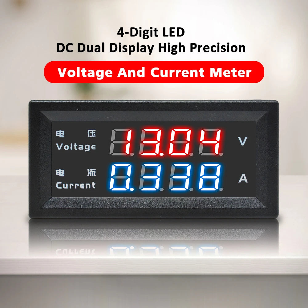 M4430 DC 100V 10A Electronic Digital Voltmeter Ammeter 0.28'' LED Display Voltage Regulator Volt AMP Meter Tester Oasis Select Default Title