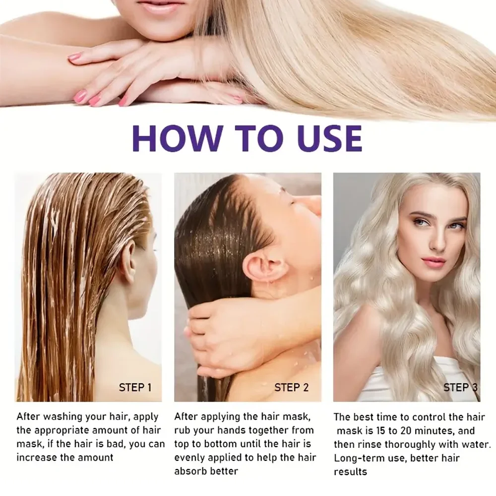 Purple Keratin Hair Mask – Repair Dry, Frizzy & Damaged Hair Keratin Hair Mask Oasis Select