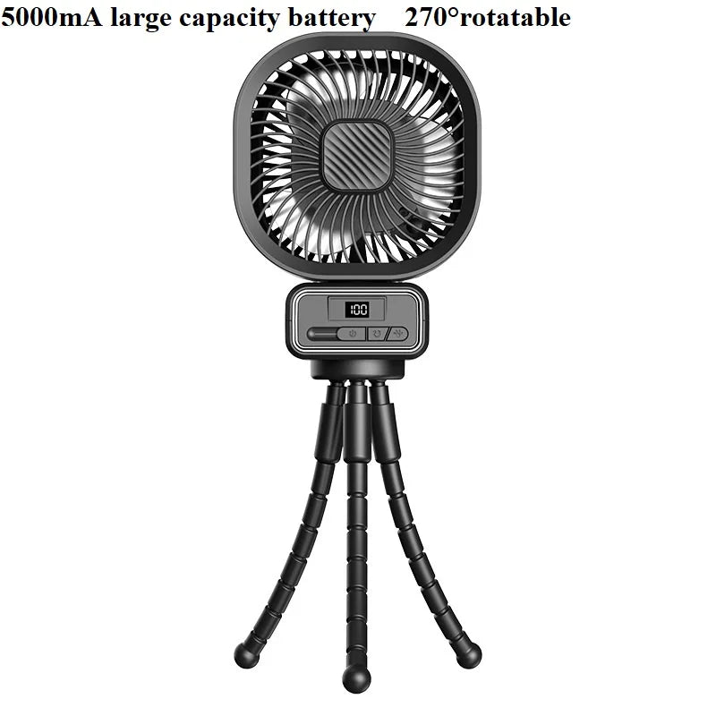 URGGU 5000mAh Portable Octopus Fan – Stroller, Camping & Desk