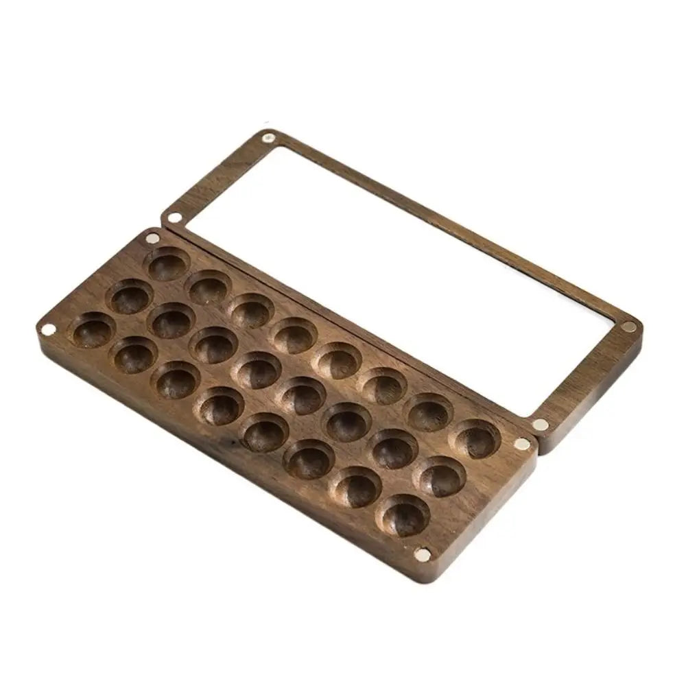 Magnetic Empty Wooden Art Supplies Portable Watercolor Painting Tray Palette Paint Box Painting Tool Oasis Select D