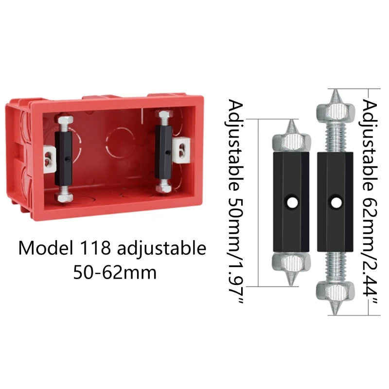 10 Pcs Wall Switch Socket Cassette Repairer Adjustable Cassette Screws Support Rod with Wrench Electrical Accessories Oasis Select