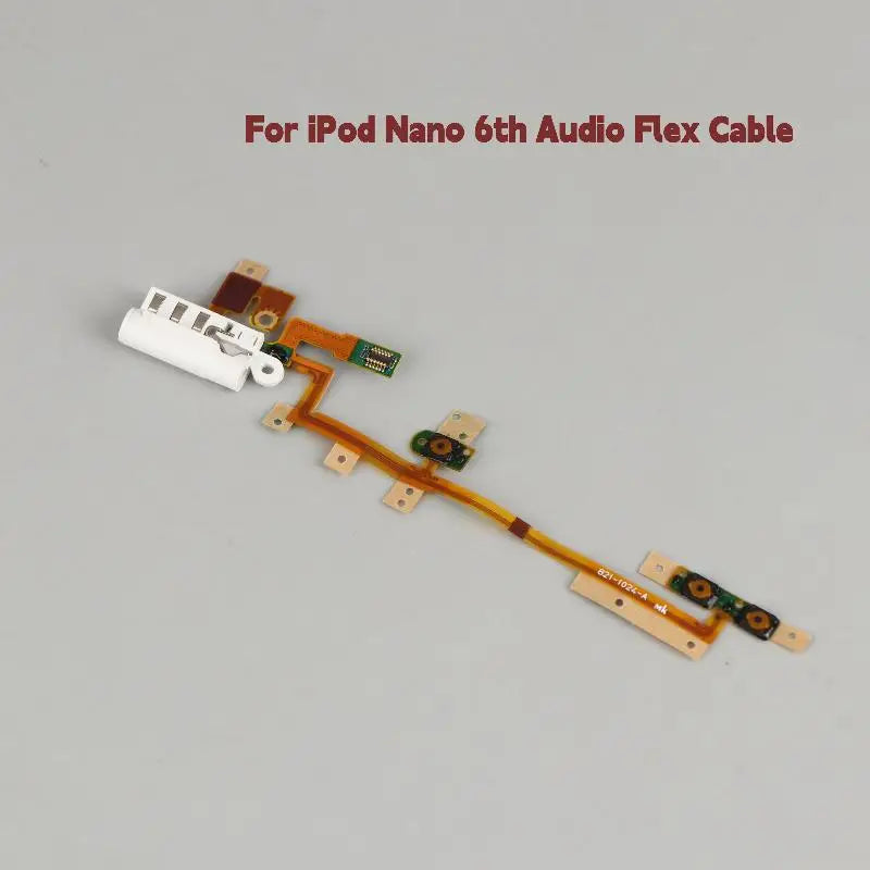 Hot Sale Power Audio Jack Volume Button Flex Cable For IPod Nano 6 6th Gen White Replacement Oasis Select