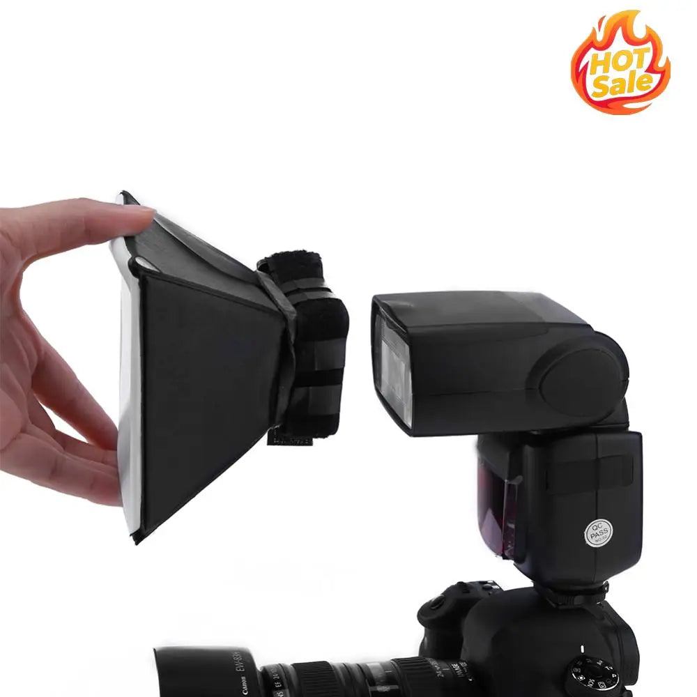 Flash Diffuser Reflector Softbox 125x100mm DSLR Photo Diffuser Soft Light Box Universal Foldable Accessories for Canon for Nikon Oasis Select