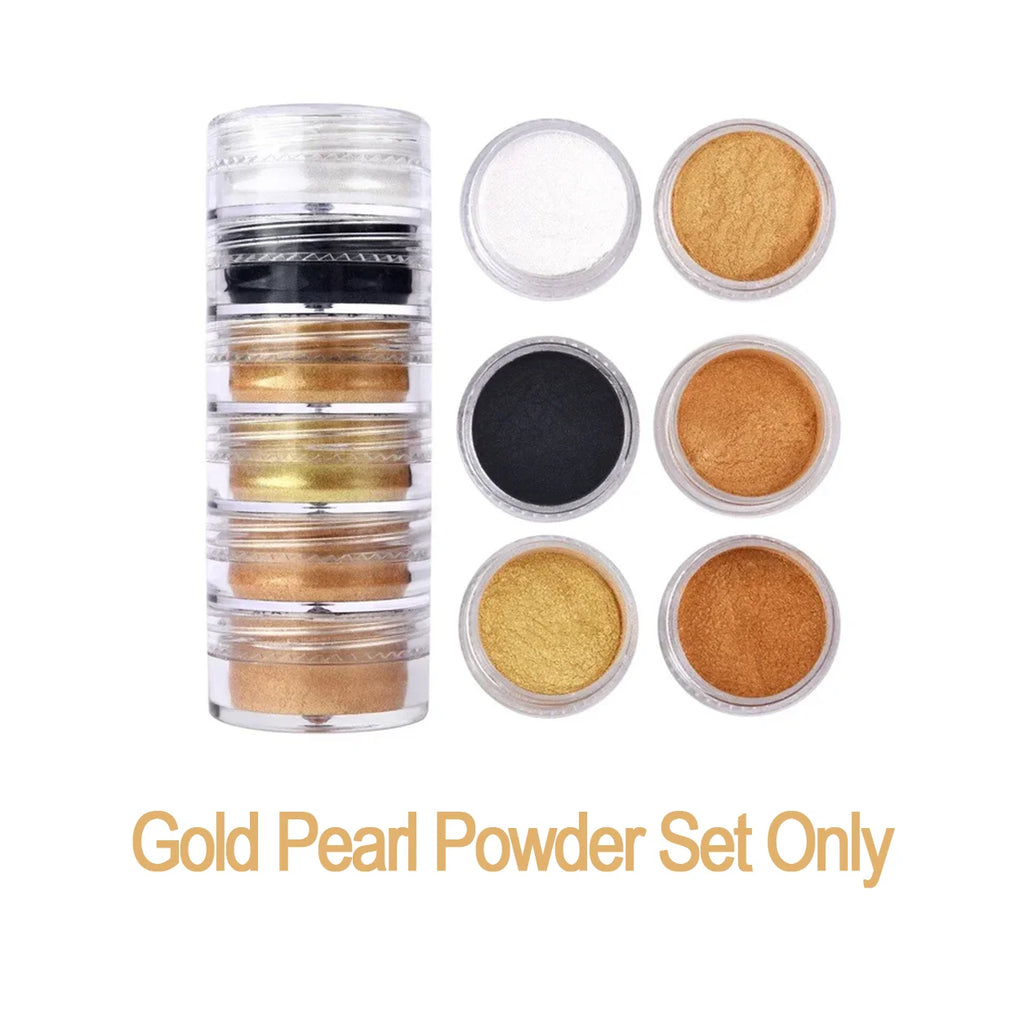 MIRAVEXL Soy Candle Wax 160g or Pearl Powder, DIY Wax Flakes and Shimmer Pigment for Candle Making, Wax Melts Home Crafts Supply Oasis Select Gold Suit