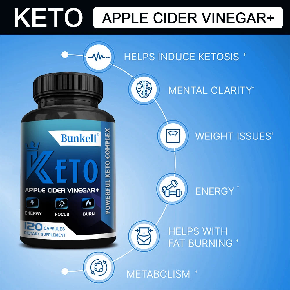 KETO+ACV Capsules – Fat Burner, Ketosis & Metabolism Boost Keto Diet Supplement Oasis Select