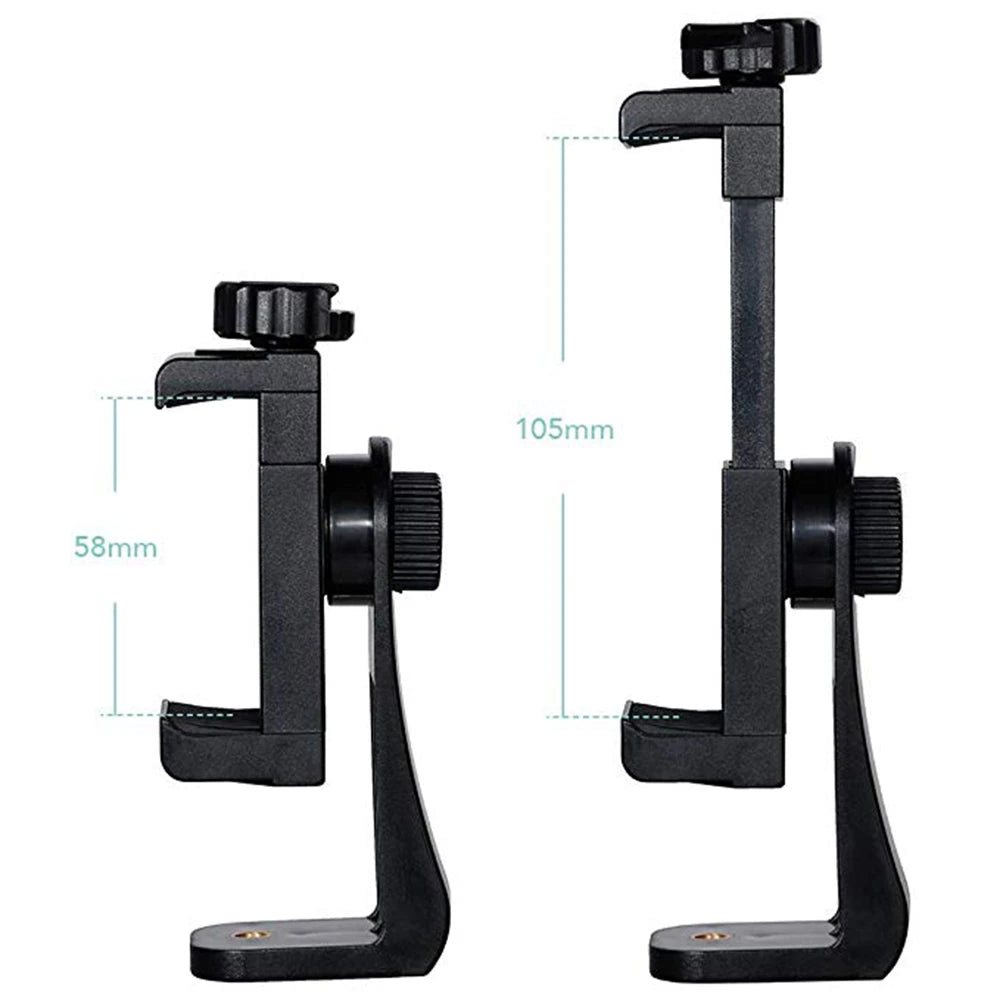 Universal Smartphone Tripod Mount Clip | Vlog & Live Stream