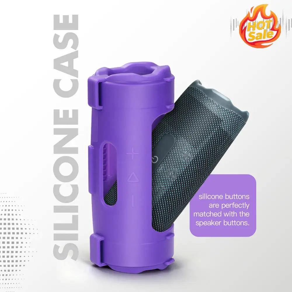 For JBL Flip 7 Soft Protective Speaker Cover Waterproof Silicone Speaker Protect Case Anti-Scratch Solid Color BT Speaker Sleeve Oasis Select