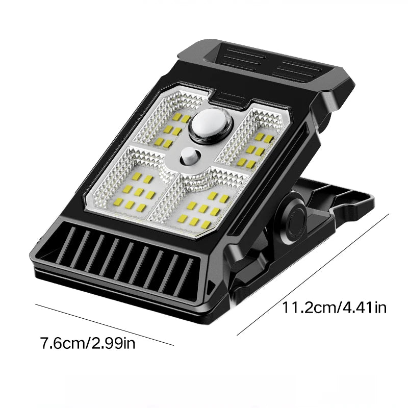 1PCS Solar Sensor Motion Light Outdoor Clip on Lawn Lamp Waterproof Work Light Camping Household Garden Lighting Courtyard Lamp Oasis Select