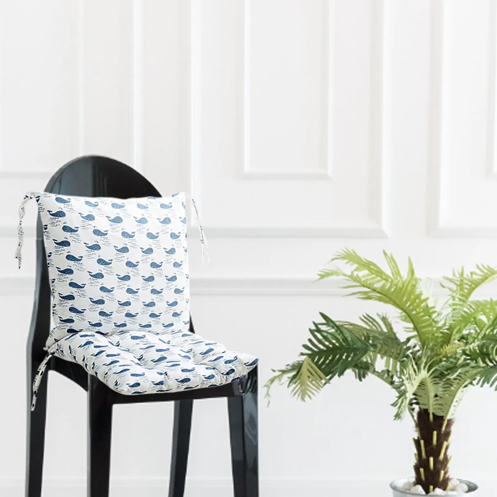 Printed Cotton Chair Cushion – Thick Dining & Home Seat Pad Chair Seat Cushion Oasis Select