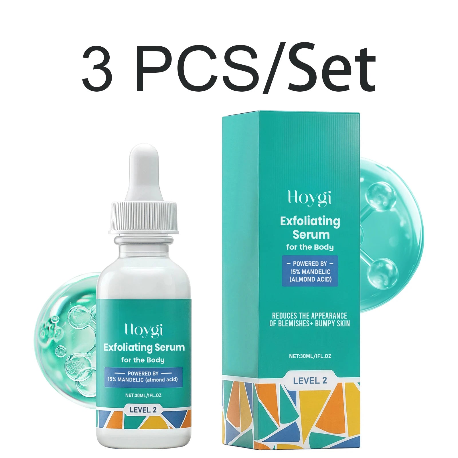 Mandelic Acid Serum Gentle Pore Minimizer Brightening Firming Hydrating For Sensitive Skin Daily Exfoliation Face Essence 30ml Oasis Select 3 PCS