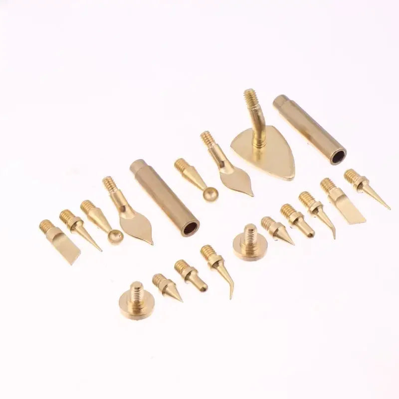 7/9/10Pcs Heat Insert Nut Iron Tip M2 M3 M4 M5 M6 M8 Brass Thread Embedded Kit Tool For Plastic 3D Printer Soldering Iron Oasis Select