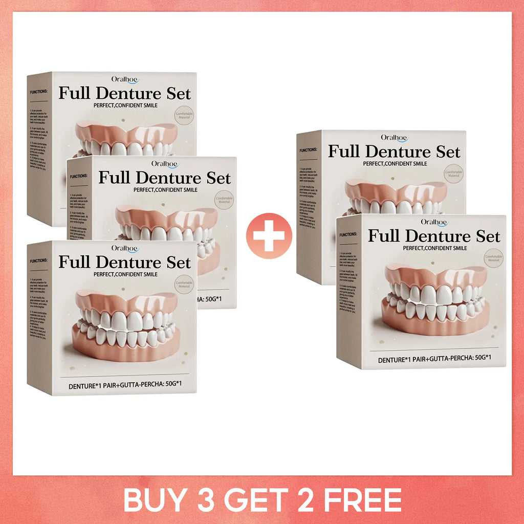 Silicone False Teeth Upper Lower Veneers Dentures Whitening Fake Teeth Confident Smile Comfortable Fit Teeth Orthodontic Tools Oasis Select Buy 3 Get 2 Free