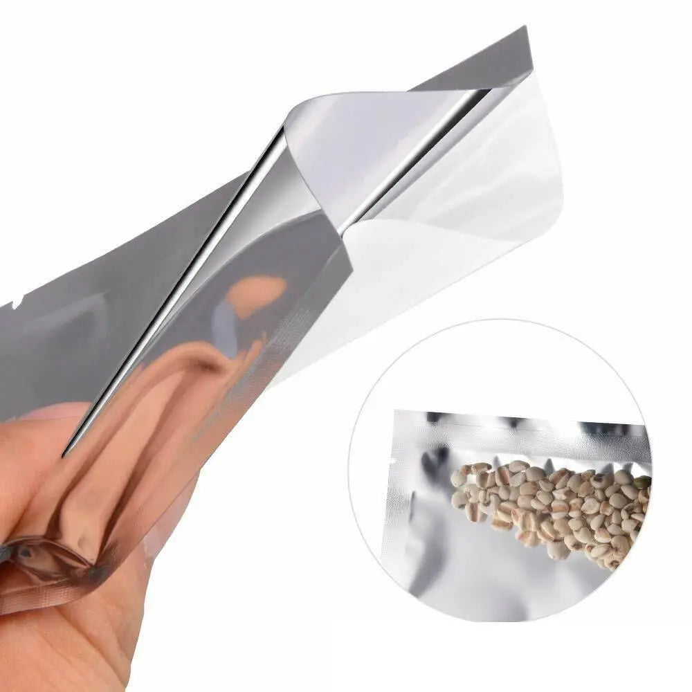 100Pcs Vacuum Seal Bags Aluminium Foil Bags Waterproof Storage Pouches Food Grade Vacuum Sealer Saran Wrap Kitchen Supplies Oasis Select