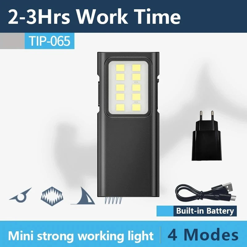 ZHIYU Mini EDC Keychain Flashlight – USB Rechargeable 350+ Lumen