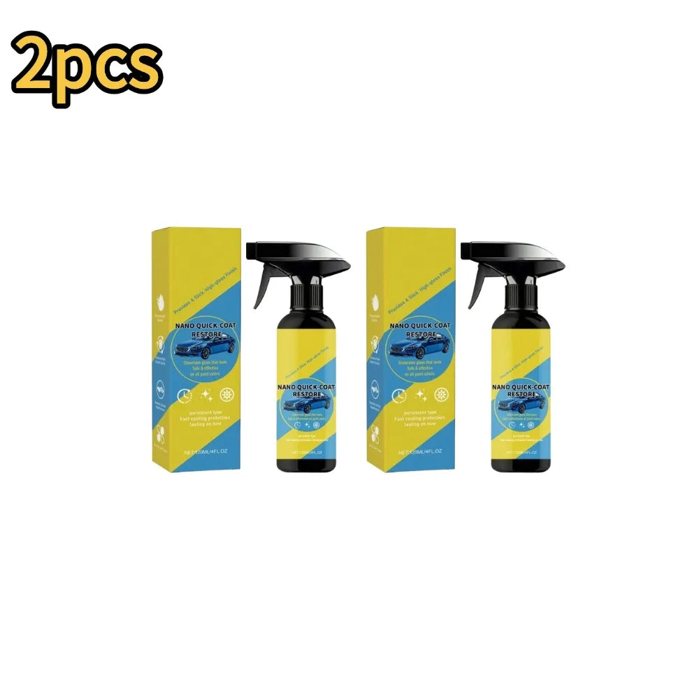 Car Automotive Nano Ceramic Coating Spray Hydrophobic Paint Sealant Polishing Liquid High Gloss Long Lasting Protection Oasis Select 2pcs