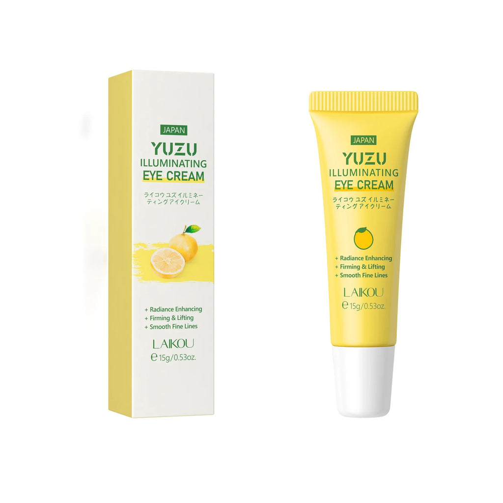 LAIKOU Yuzu Eye Cream Anti Dark Circle Eye Bags Brightening Wrinkle‑Reducing Firming Eye Care 15g Oasis Select 15g