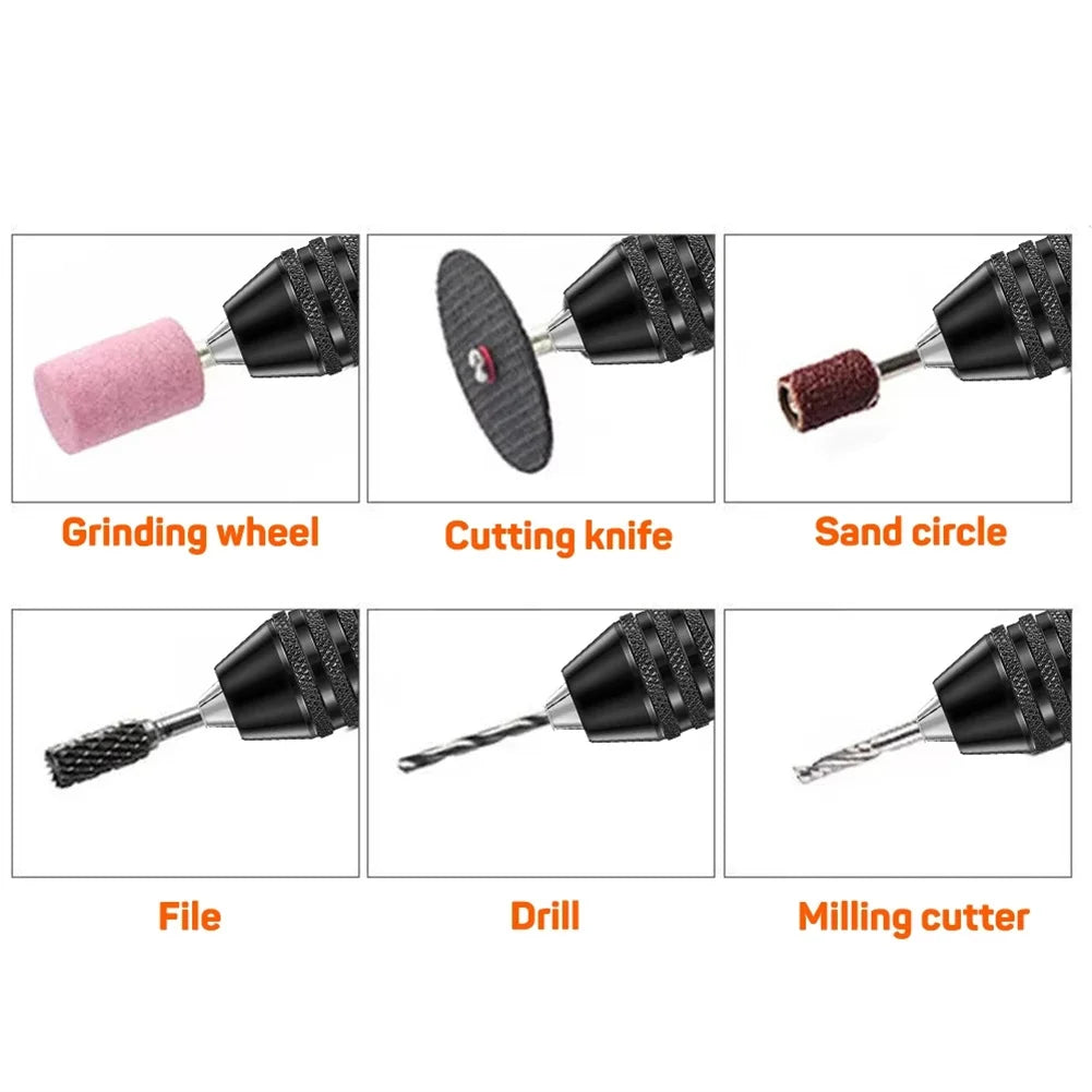 Drill Chuck Keyless Screwdriver Impact Driver Adaptor Electric Micro Motor Clamp 6.35mm Hex Shank Quick Change Converter Oasis Select