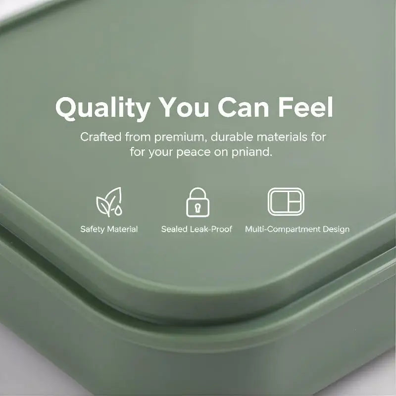 Japanese Stackable Bento Box with Cutlery | Microwave Safe