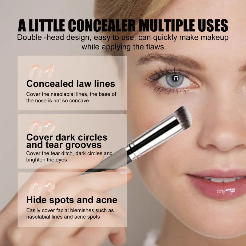 Three Color Concealer Eyeshadow Full Cover Black Eye Circles Long Last Matte Contour Repair Foundation Professional Makeup Cream Oasis Select