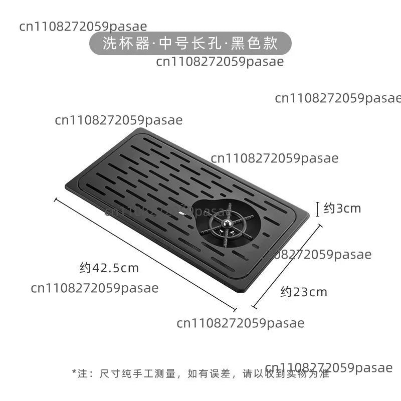 Embedded Cup Washer Sink, Commercial Coffee Shop Bar Counter, Stainless Steel Coffee Cup High-pressure Washer Oasis Select Long hole black