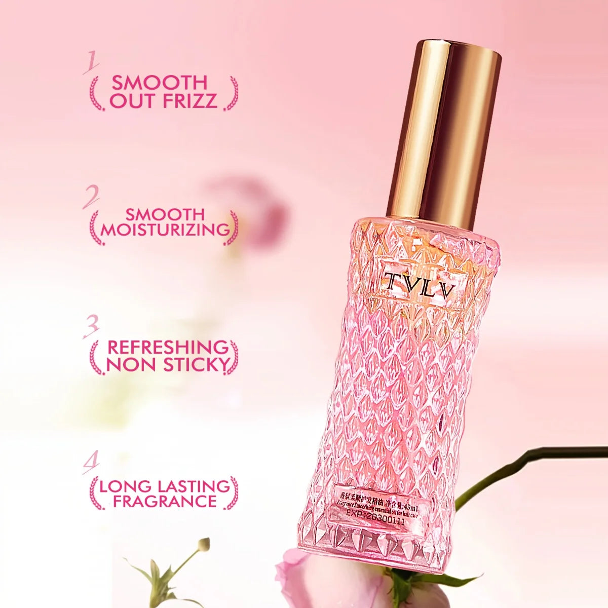 Fragrance Hair Oil Spray – Anti-Frizz, Smooth & Heat Protection