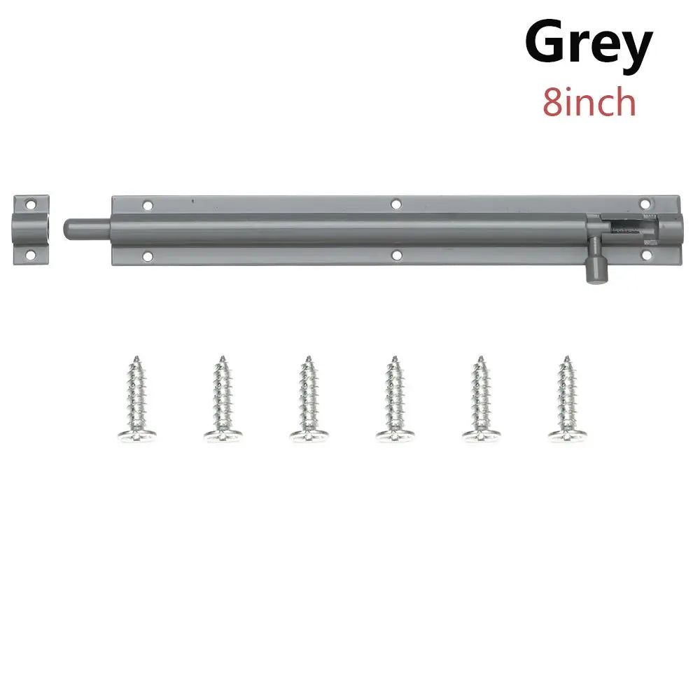 2-8" Window Catch Lock Door Lock Buckle Heavy Duty Large Garden Gate Shed Sliding Door Tower Bolt Latch Catch Home Hardware Oasis Select grey 2inch