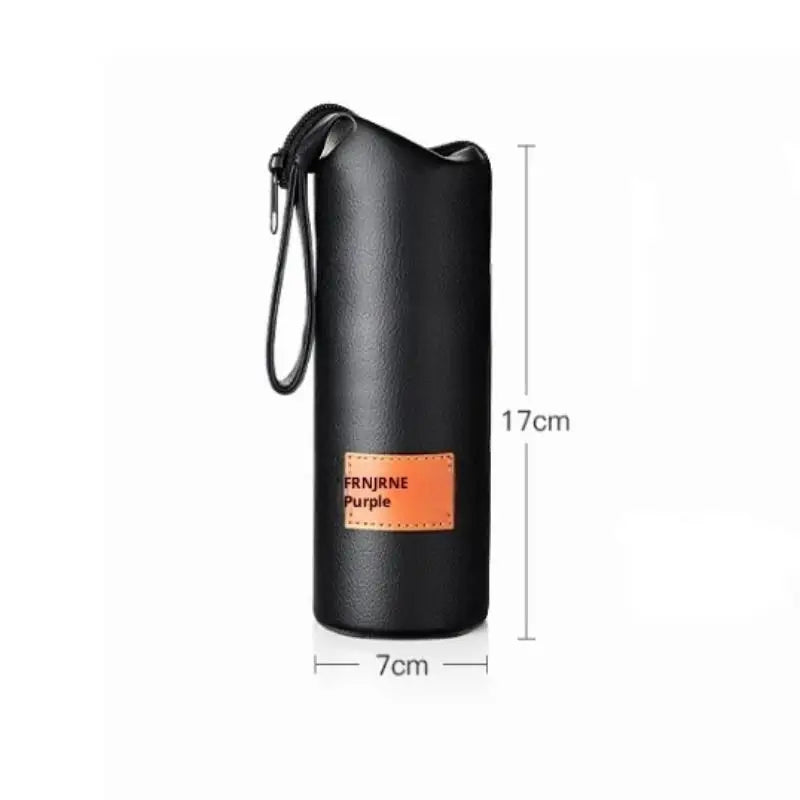 1PC Leather Cup Sleeve Sport Water Bottle Cover Case With Rope Portable Vacuum Glass Cup Sleeve Cup Pouch Camping Accessories Oasis Select A1