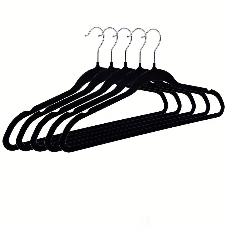 5pcs Velvet Magic Hangers Super Strong Load Capacity, Magic Clothing Storage Wand, Anti-slip, Traceless, Thickened Hange Oasis Select
