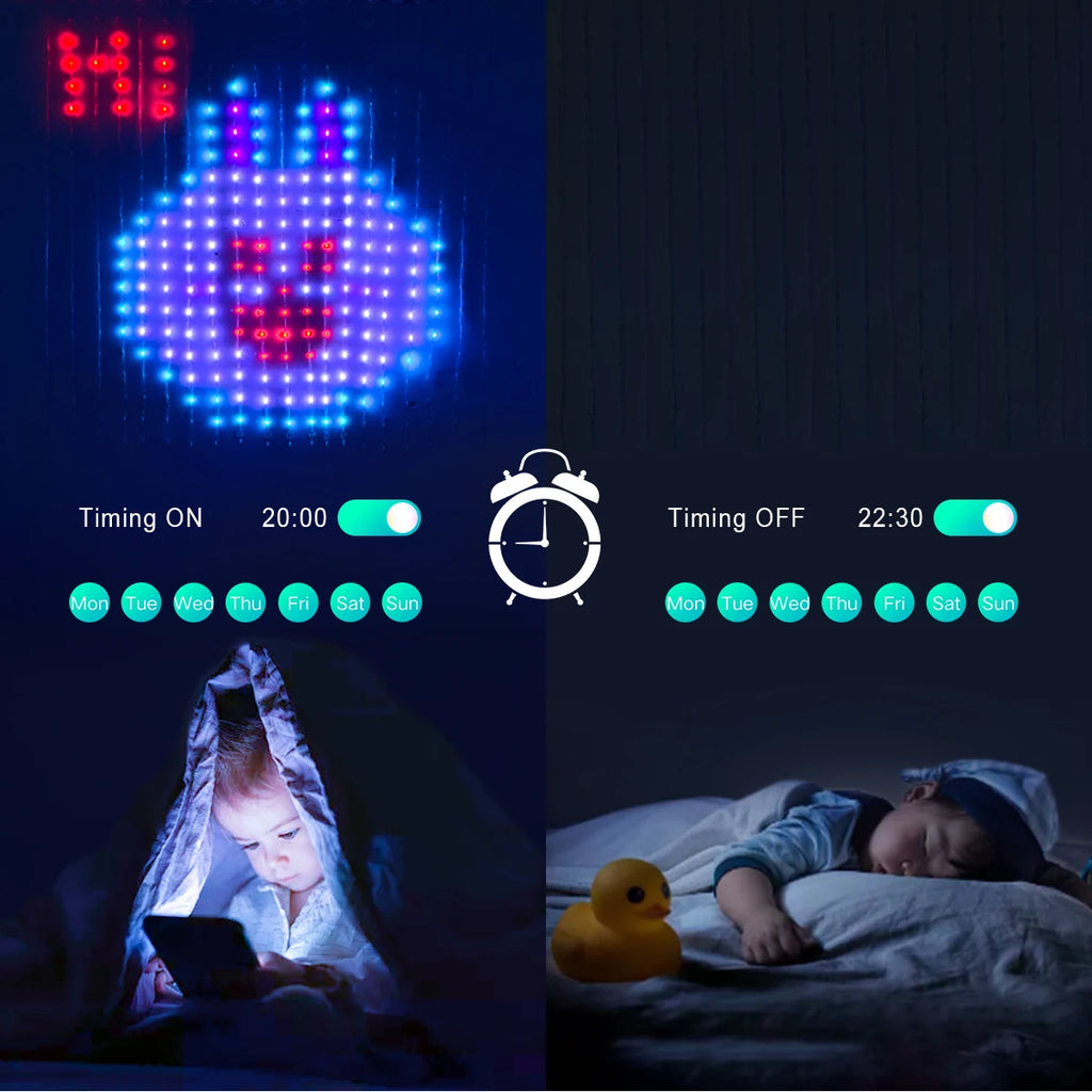 LED Curtain Ambient Lighting String RGB Programmable Smart Lamp Chain 100+ Scene Lights,USB 5V,Christmas Home Ambinet Decor Oasis Select