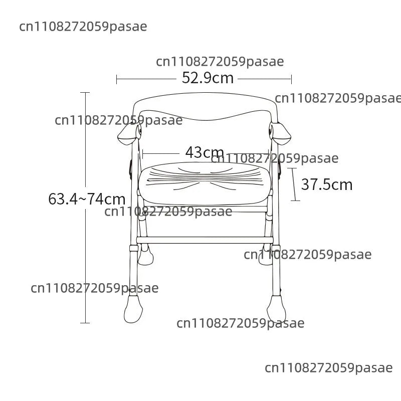 Folding Shower Chair – Anti-Slip Aluminum Alloy Bathing Seat