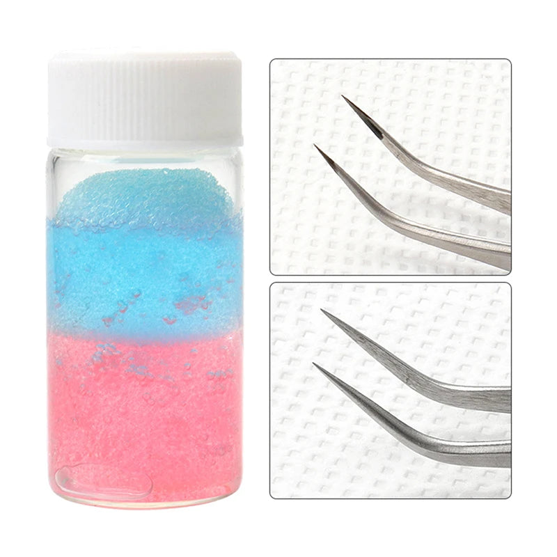 Eyelash Extension Tweezers Cleaner Glue Remover Liquid Cleaning Sponge Pad Lash Tools Supplies Oasis Select