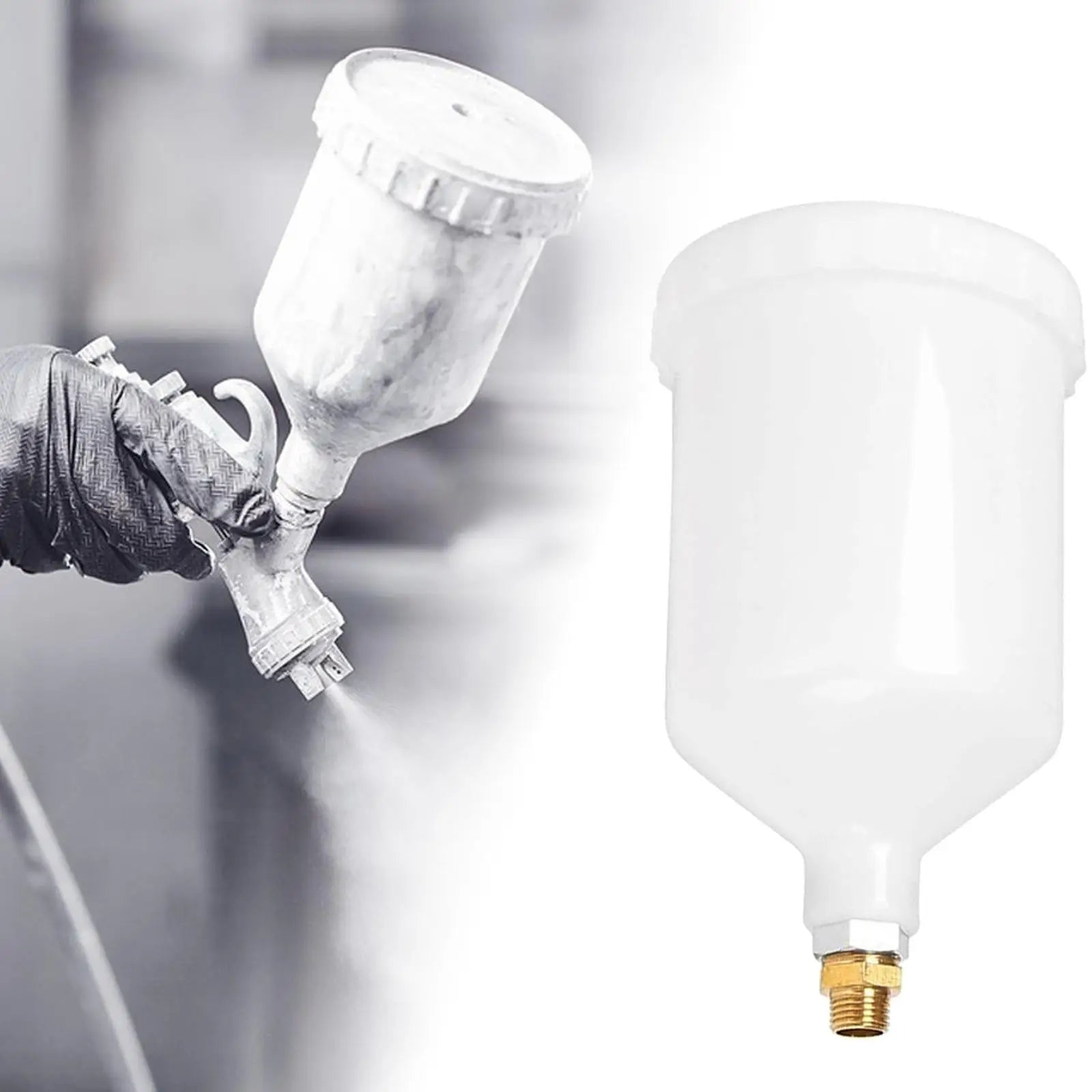 Sprayer Cup Paint Gravity feed 600ml Fitments Sturdy Creative with Screw Durable Oasis Select