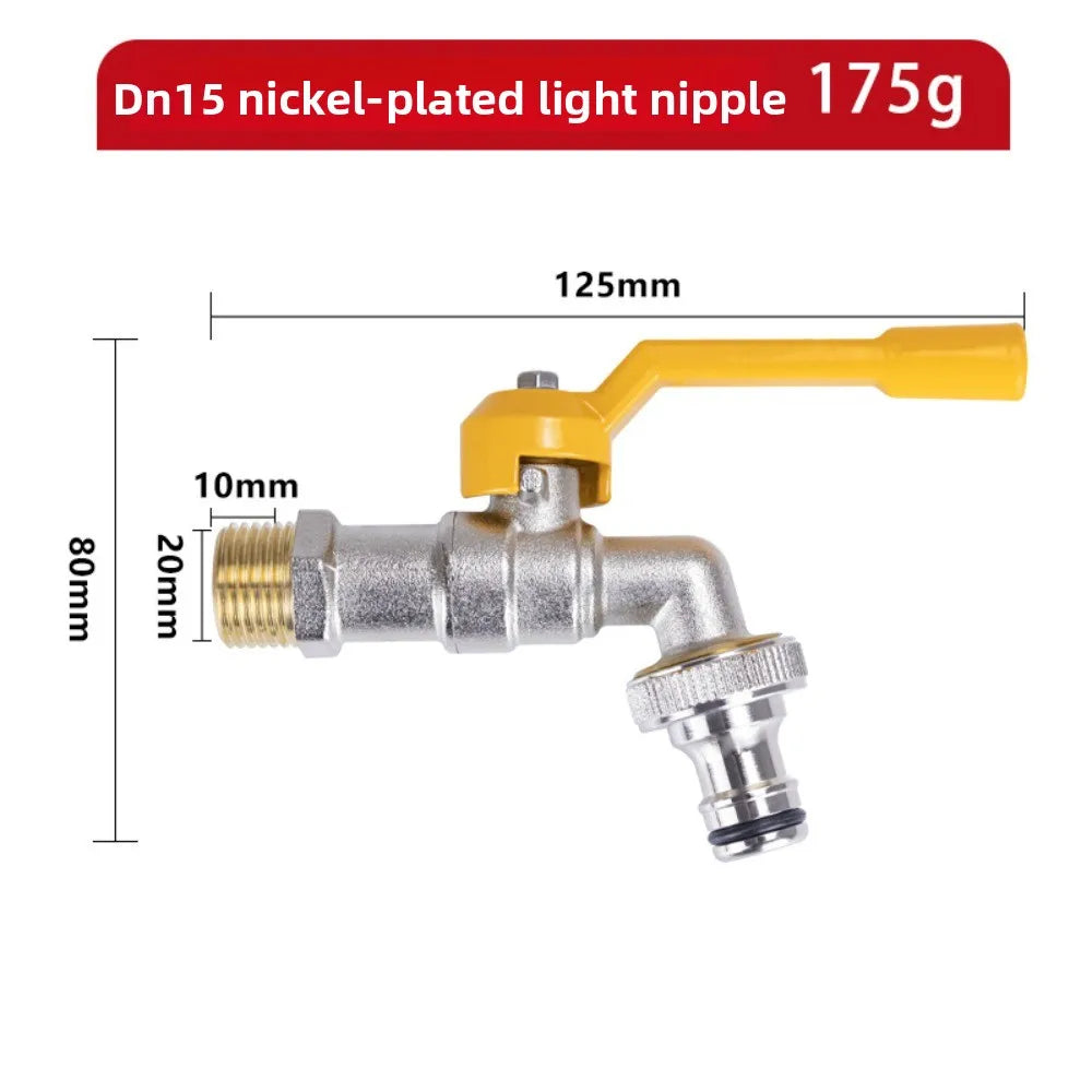 Brass Ball Valve for Water Tank Rain Barrel with Bulkhead Fitting 1/2in Female 3/4in Male Thread Quarter Turn Spigot Oasis Select A