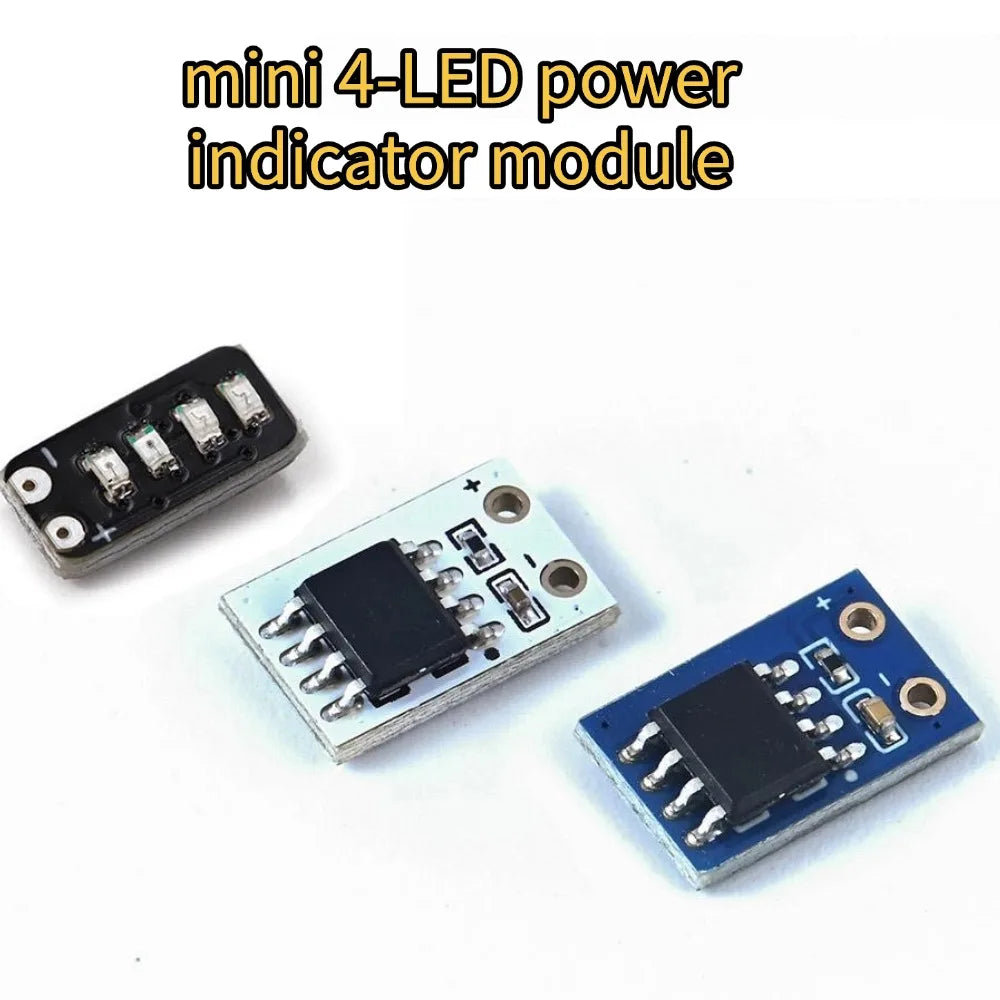 1S/2S/3S Ultra-mini 4-light Power Indicator Module 1/2/3 Series Lithium Batteries 18650 Power Battery Level Indicator Module Oasis Select