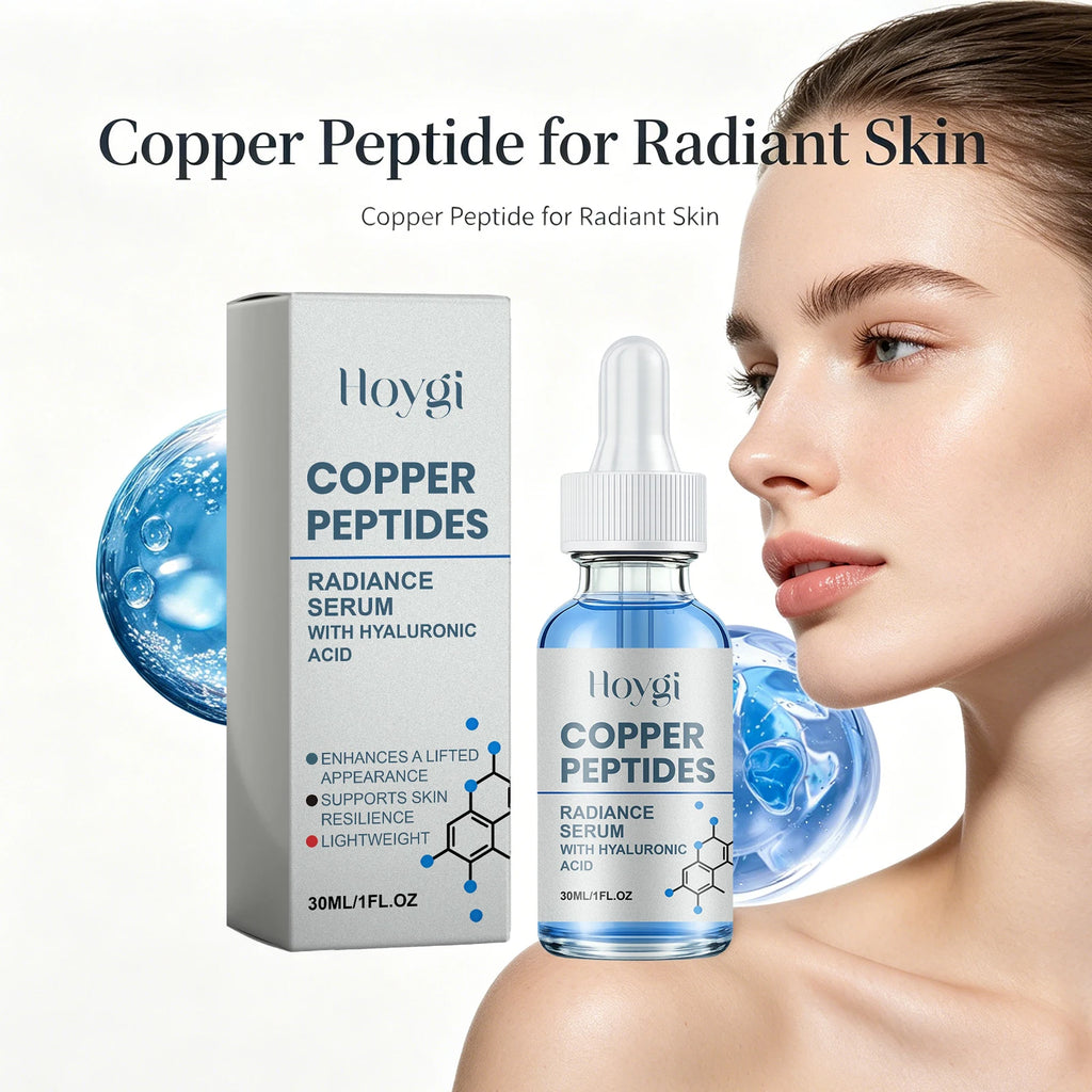 Copper Peptide Essence for Sensitive Dry Skin Moisturizing Brightening Firming Lifting Face Barrier Repair Renewing Face Serum Oasis Select