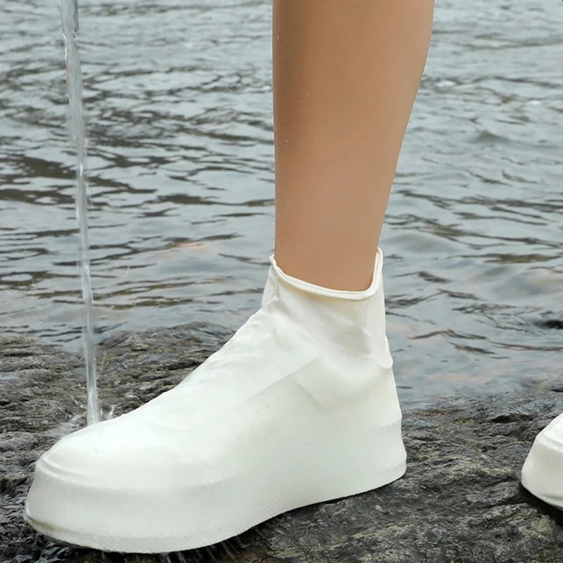 Latex Rain Boot Covers One Pair Per Pack Suitable For Outdoor Travel Waterproof Rainproof Slip-Resistant And Reusable. Oasis Select