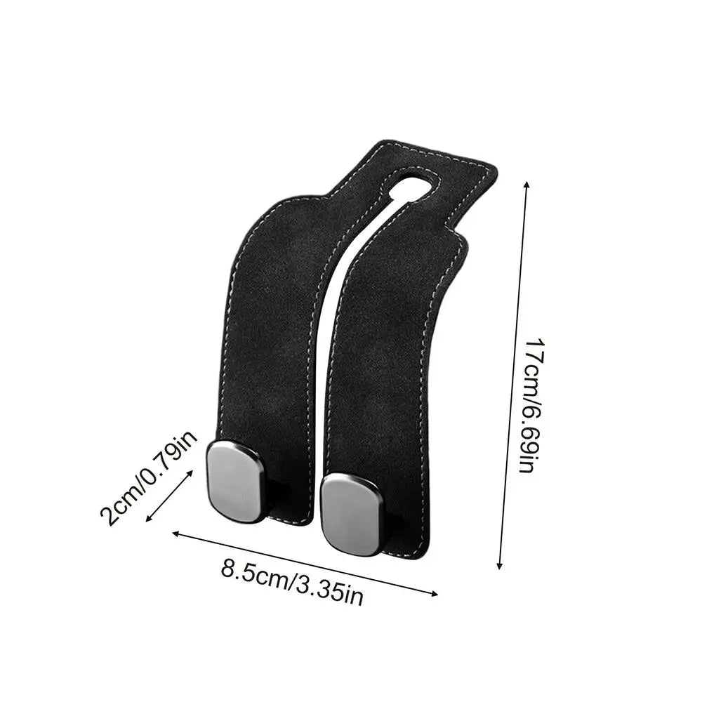 Car Seat Back Hook 2 In 1 Universal Car Seat Headrest Hooks Rear Car Bag Storage Hook Auto Back Seat Organizer Hanger Oasis Select Black white