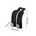 Car Seat Back Hook 2 In 1 Universal Car Seat Headrest Hooks Rear Car Bag Storage Hook Auto Back Seat Organizer Hanger Oasis Select Black white