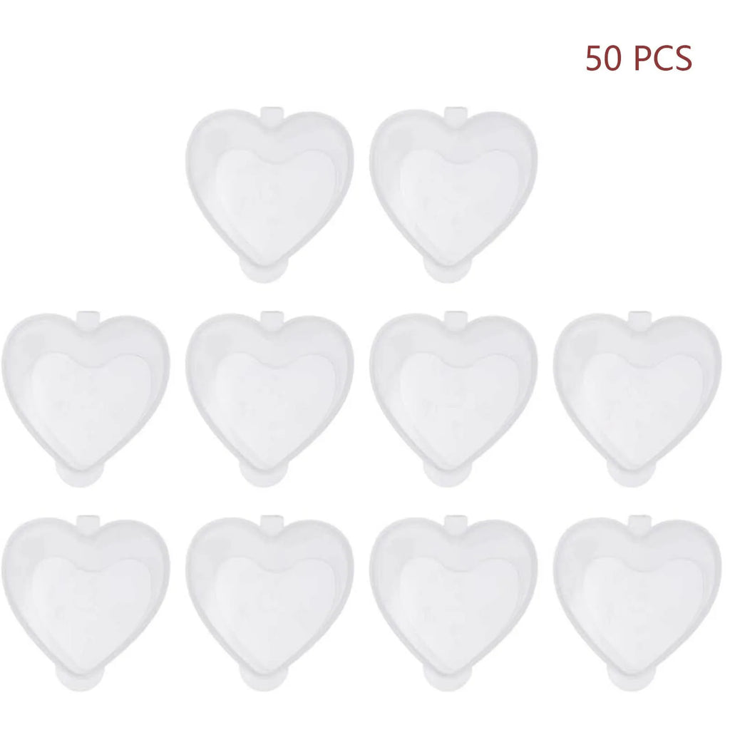 50-Pack Heart Shaped Clear Dessert Cups with Lids – 20ml Dessert Cups Oasis Select 50PCS