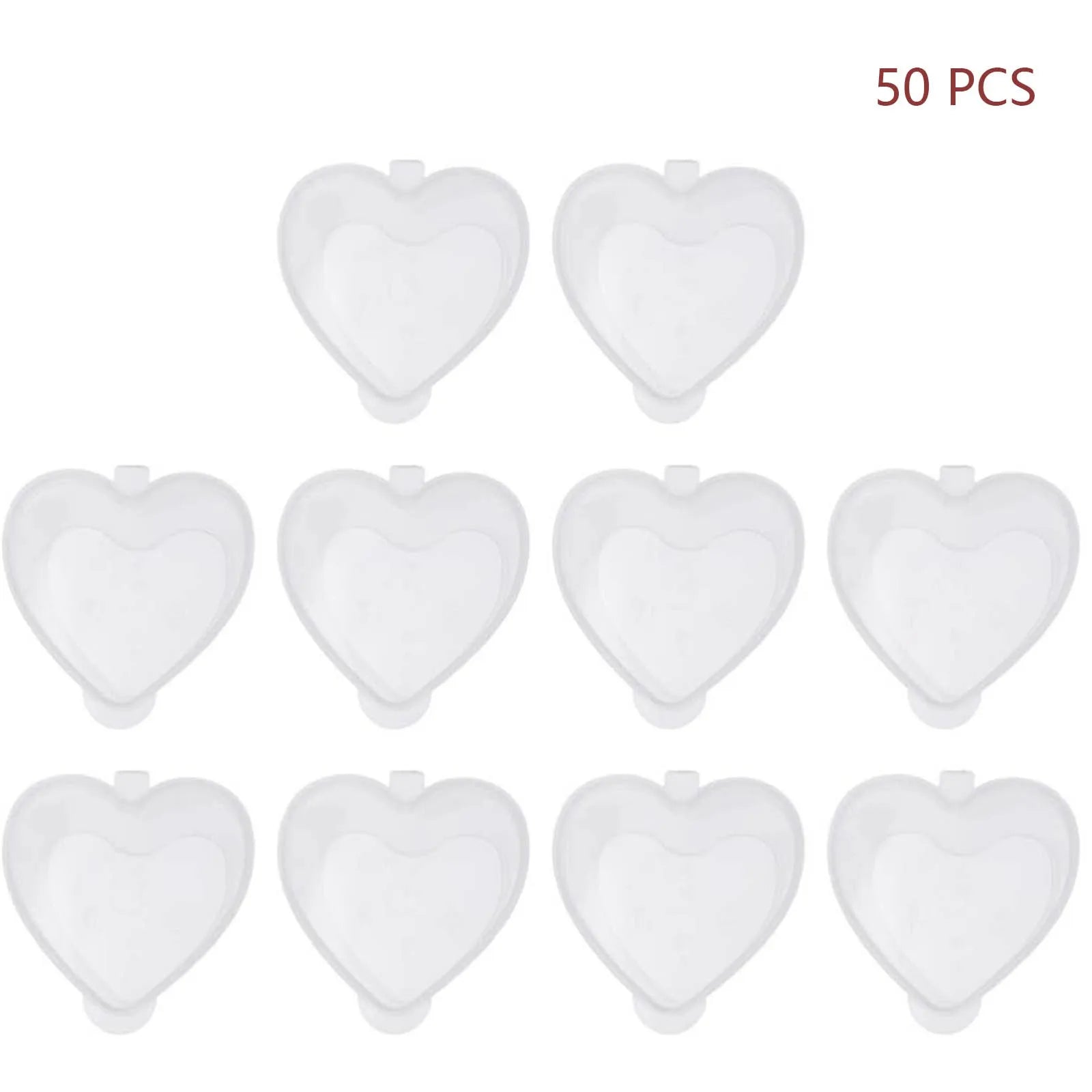 50-Pack Heart Shaped Clear Dessert Cups with Lids – 20ml Dessert Cups Oasis Select 50PCS
