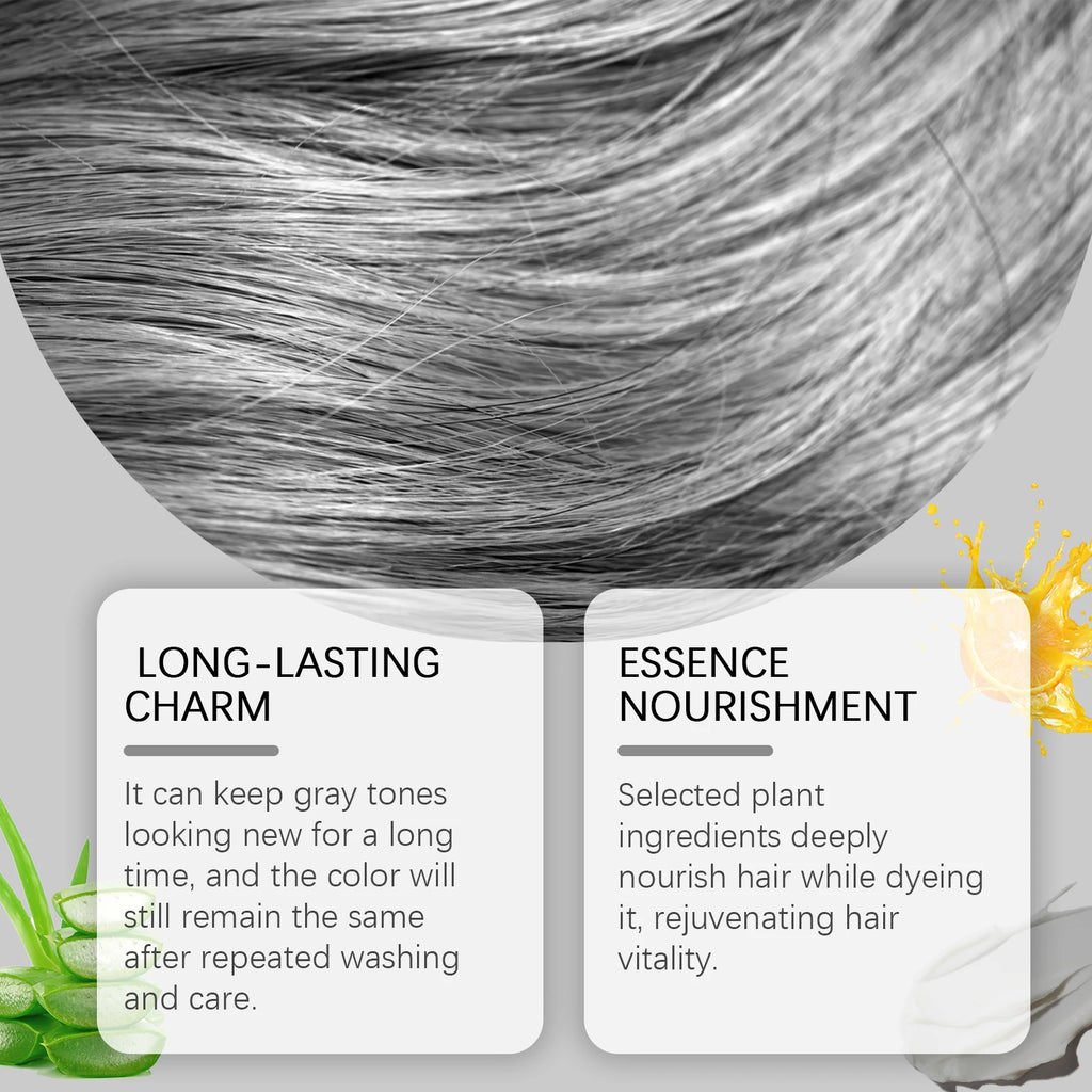 HOEGOA Silver Gray Hair Dye Cream – Unisex 100g Hair Dye Cream Oasis Select