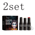 Halloween Body Paint Stick Set: Full-coverage body paint foundation, makeup, clown face paint Oasis Select 2set boxed