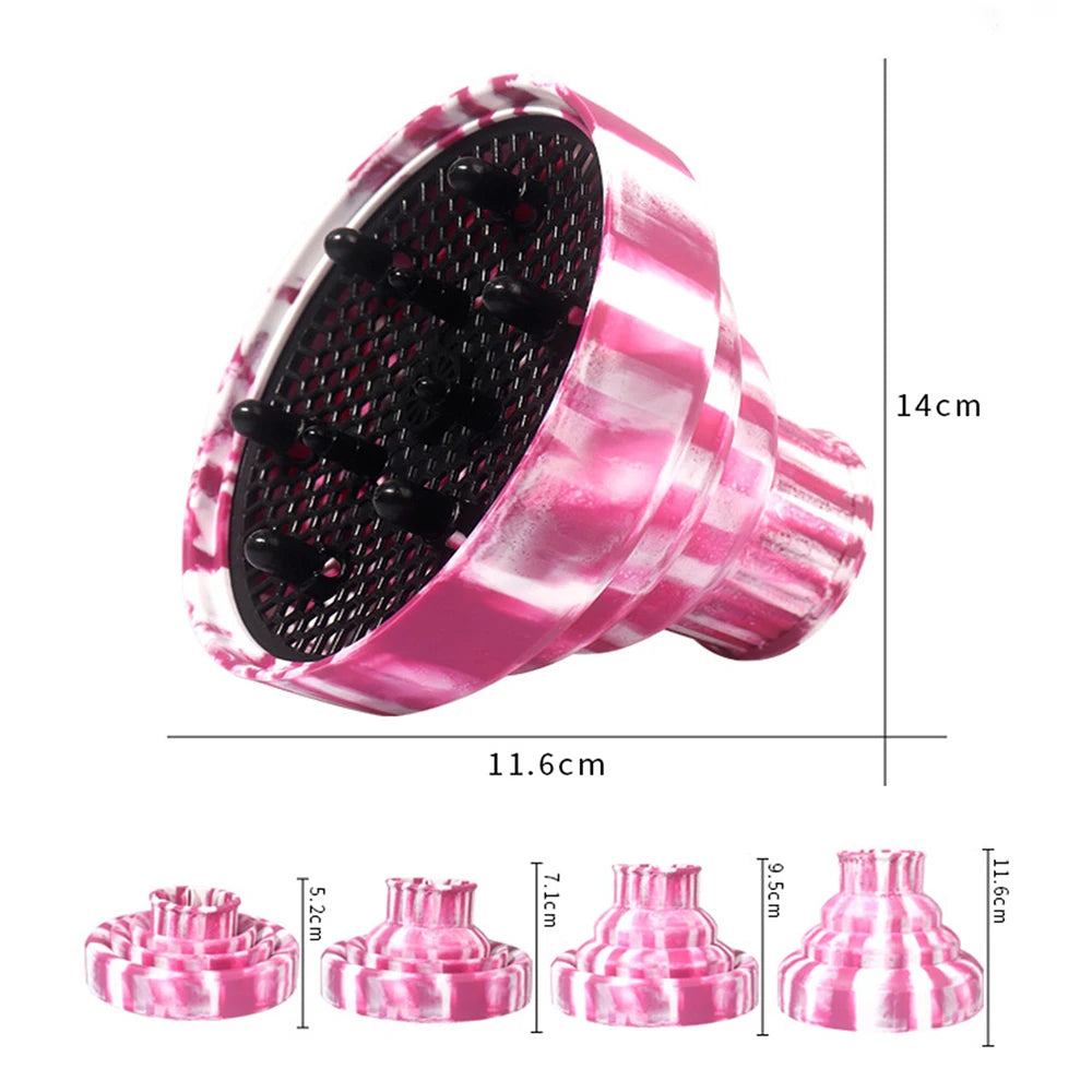 Silicone Hair Dryer Hood Diffuser – Universal Fit Attachment Hair Diffuser Attachment Oasis Select
