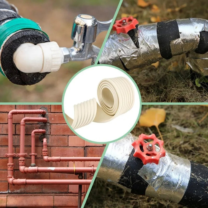 1-5pcs 2M Decorative Pipe Sleeve for Fire Sprinkler Sewage AC Heating Tubes Indoor Hide Ugly Utility Lines Creative Home Decor Oasis Select